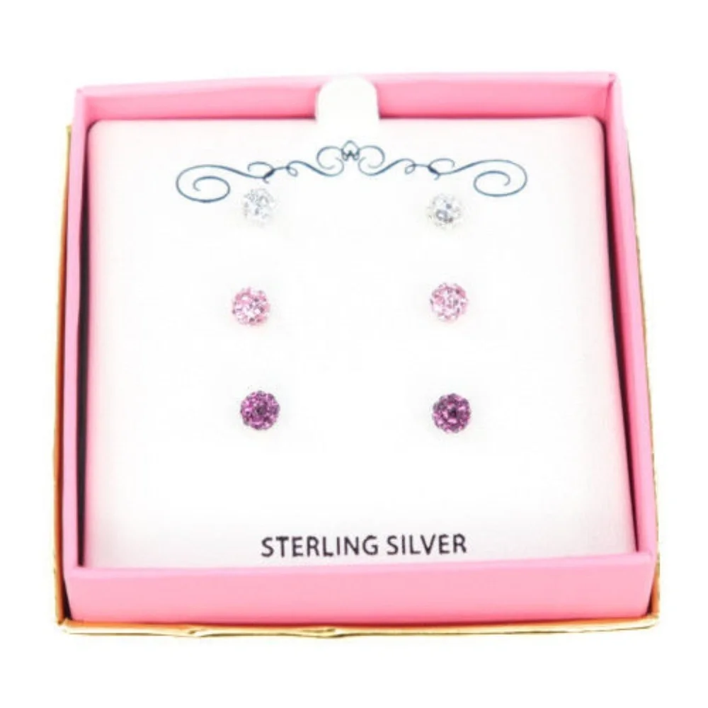 Macys Genuine Sterling Silver Girls  Fireball‎ Trio